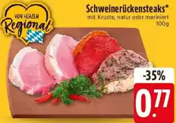 Edeka Schweinerückensteaks Angebot