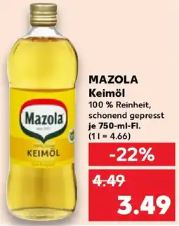 Kaufland MAZOLA Keimöl Angebot