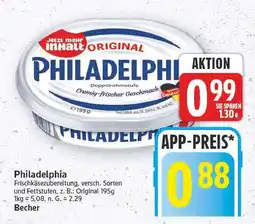 E-Center Philadelphia frischkäsezubereitung Angebot