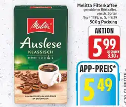 E-Center Melitta filterkaffee Angebot