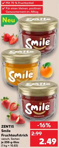 Kaufland ZENTIS Smile Fruchtaufstrich Angebot