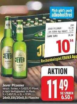 E-Center Jever pilsener Angebot
