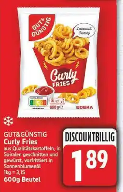 E-Center Gut & günstig curly fries Angebot