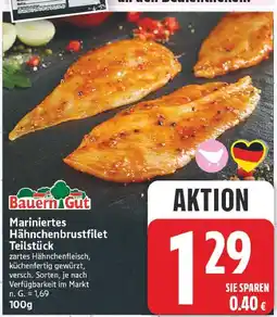 E-Center Bauern gut mariniertes hähnchenbrustfilet teilstück Angebot