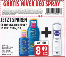E-Center Nivea schutz & pflege sonnenmilch oder -spray Angebot