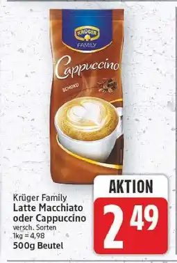 E-Center Krüger family latte macchiato oder cappuccino Angebot