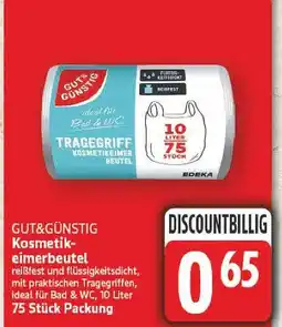 E-Center Gut&günstig kosmetikeimerbeutel Angebot