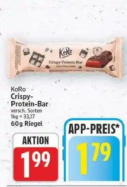 E-Center Koro crispy protein-bar Angebot