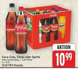 E-Center Coca-cola, fanta oder sprite Angebot