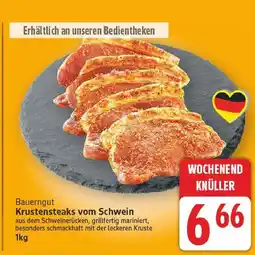 E-Center Bauern gut krustensteaks vom schwein Angebot