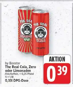 E-Center Booster the real cola, zero oder limonaden Angebot