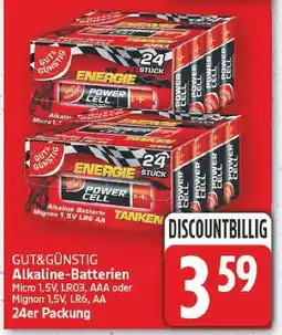 E-Center Gut&günstig alkaline-batterien Angebot