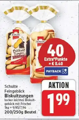 E-Center Schulte feingebäck biskuitzungen Angebot