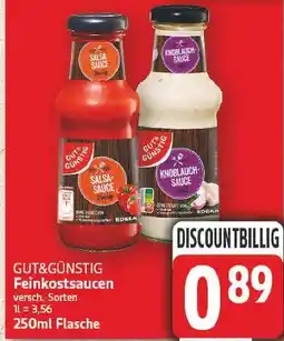 E-Center Gut&günstig feinkostsaucen Angebot