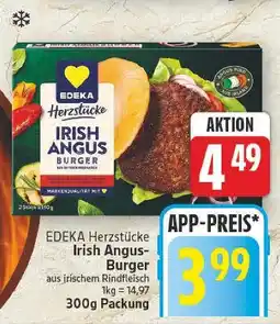 E-Center Edeka herzstücke irish angus burger Angebot