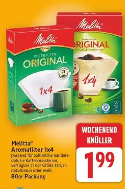 E-Center Melitta aromafilter 1x4 Angebot