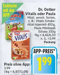 Edeka Dr. oetker vitalis Angebot