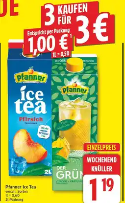 Edeka Pfanner ice tea Angebot