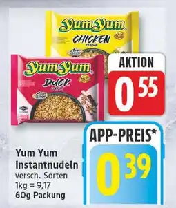 Edeka Yum yum instantnudeln Angebot