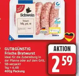 Edeka Gut&günstig frische bratwurst Angebot