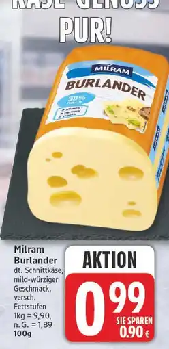 Edeka Milram burlander Angebot