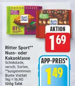 Edeka Ritter sport nussklasse Angebot