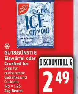 Edeka Gut&günstig eiswürfel Angebot