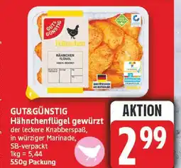 Edeka Gut&günstig hähnchenflügel gewürzt Angebot