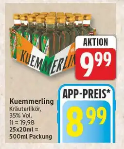 Edeka Kuemmerling kräuterlikör Angebot