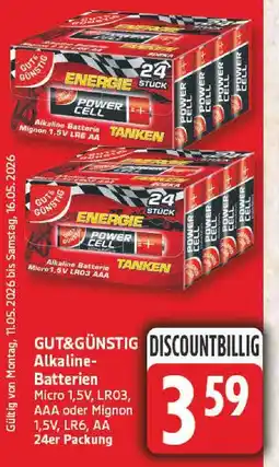 Edeka Gut & günstig alkaline-batterien Angebot