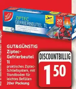 Edeka Gut&günstig ziptec-gefrierbeutel Angebot