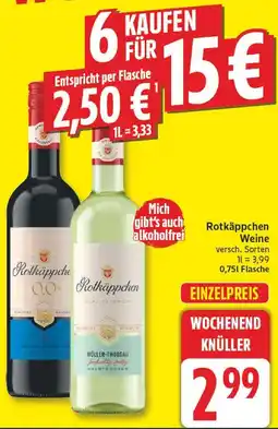 Edeka Rotkäppchen müller-thurgau halbtrocken Angebot