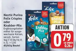 Edeka Nestlé purina felix crispies oder knabber-mix Angebot