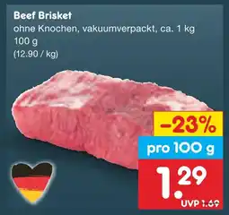 Netto Marken-Discount Beef brisket Angebot