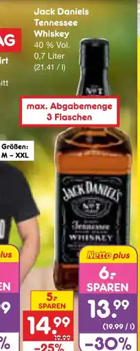 Netto Marken-Discount Jack daniels tennessee whiskey Angebot