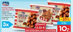 Netto Marken-Discount American style chicken wings oder drumsticks Angebot