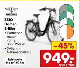 Netto Marken-Discount Zündapp z510 damen e-bike Angebot