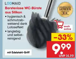 Netto Marken-Discount Loomaid bürstenlose wc-bürste aus silikon Angebot
