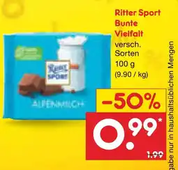 Netto Marken-Discount Ritter sport bunte vielfalt Angebot
