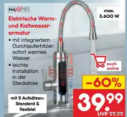 Netto Marken-Discount Maxxmee elektrische warm- und kaltwasserarmatur Angebot