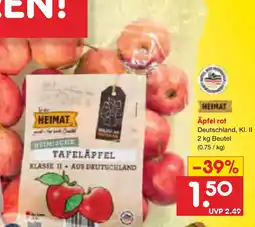 Netto Marken-Discount Heimat äpfel rot Angebot