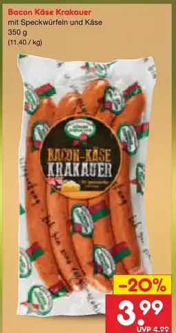 Netto Marken-Discount Bacon käse krakauer Angebot