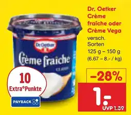 Netto Marken-Discount Dr. oetker crème fraîche oder crème vega Angebot