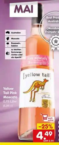 Netto Marken-Discount Yellow tail pink moscato Angebot