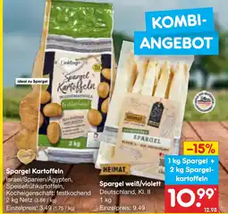 Netto Marken-Discount Spargel kartoffeln + spargel weiß/violett Angebot