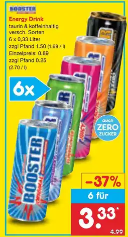 Netto Marken-Discount Booster energy drink Angebot