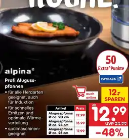 Netto Marken-Discount Alpina profi alugusspfanne Angebot