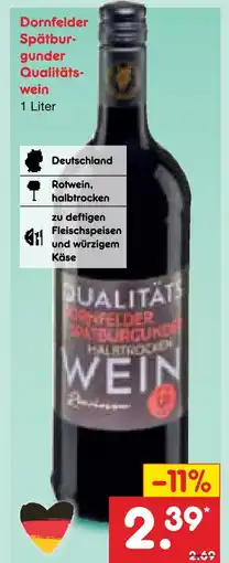 Netto Marken-Discount Dornfelder spätburgunder qualitätswein Angebot