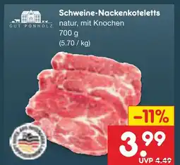 Netto Marken-Discount Gut ponholz schweine-nackenkoteletts Angebot
