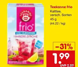 Netto Marken-Discount Teekanne frio Angebot